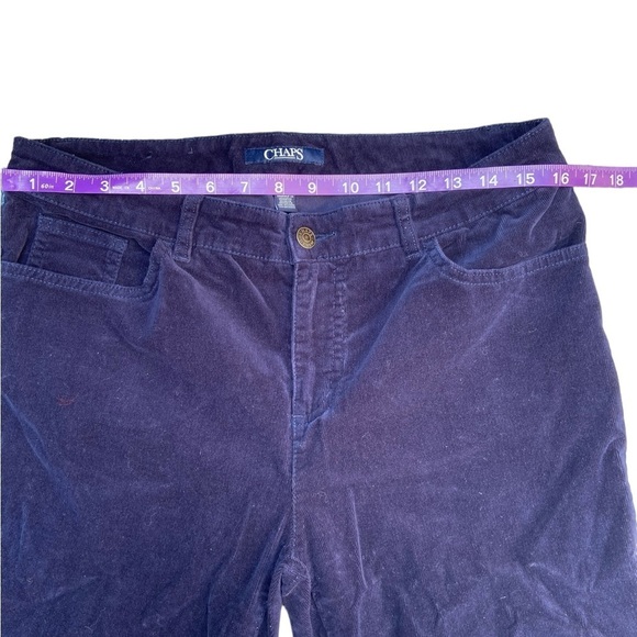 Chaps Navy Blue Corduroy Trousers Size 10 - Picture 2 of 10